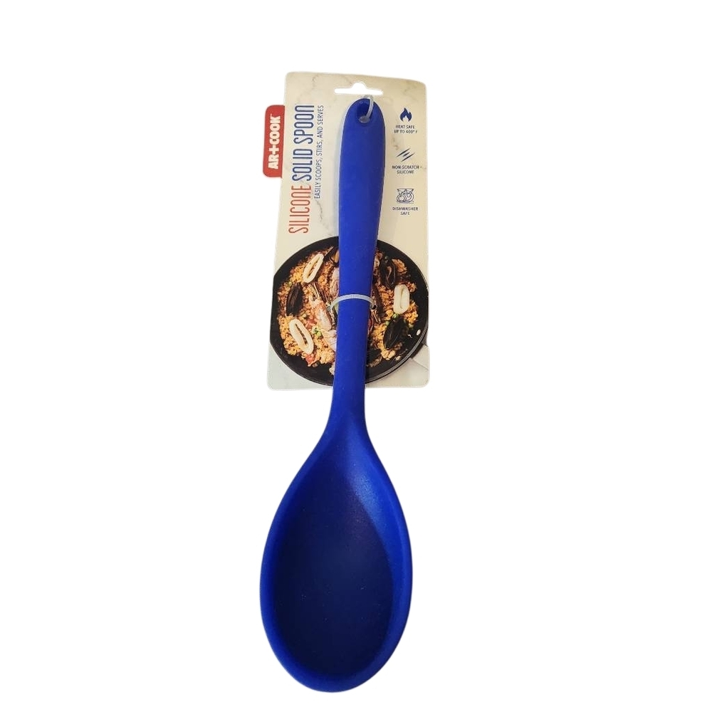 AR+Cook Blue Silicone Spoon